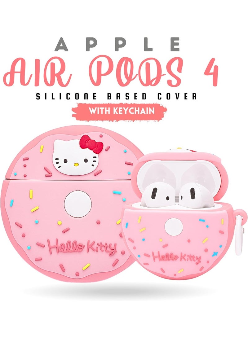Compatible for AirPods 4 Case with Cleaner Kit, Protective, Supports Wireless Charging Cover for AirPods 4th Generation (2024) (Donut Kitty, Airpod 4 Case) - Image 3